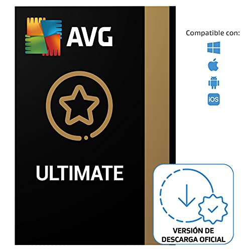 AVG Ultimate - Antivirus con AVG Secure VPN y AVG TuneUp para agilizar su PC - Para descargar | 10 Dispositivo | 1 Año | PC/Mac | Código de activación enviado por email