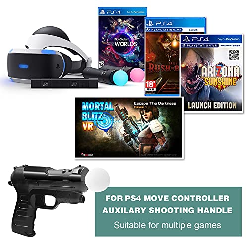 AWJGVBOY Sony PS4 VR MOVE Pistola de luz con mango somatosensorial PS VR Gun PSVR Disparo auxiliar compatible con PS3 Accesorios de mango de controlador somatosensorial PS4 Move，2 piezas