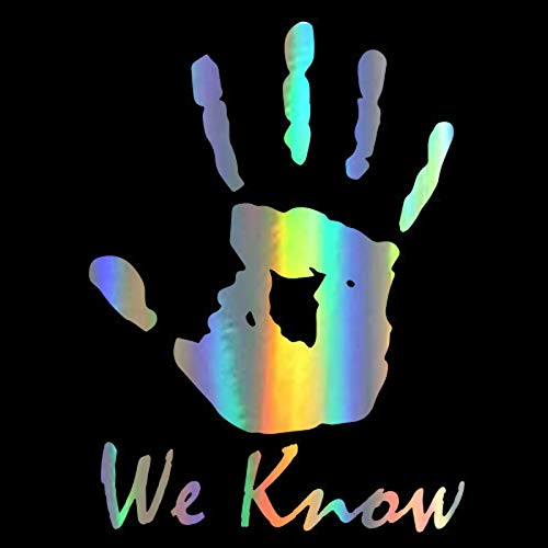 A/X Sticker de Carro Etiqueta engomada del Coche Viny 8,9 * 12 cm Skyrim We Know Dark Brotherhood Legendary DIY Divertidas Pegatinas y calcomanías 3D en el Estilo del Coche