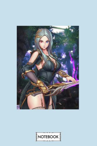 Azaerea Black Desert Online Gaming Notebook: Lined College Ruled Paper,6x9 120 Pages,journal,matte Finish Cover,diary,planner