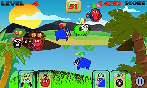 Bad Farm: with Angry Animals ( Monkey, Cow, Sheep, Pigs, Chicken ) (Ad-Free)