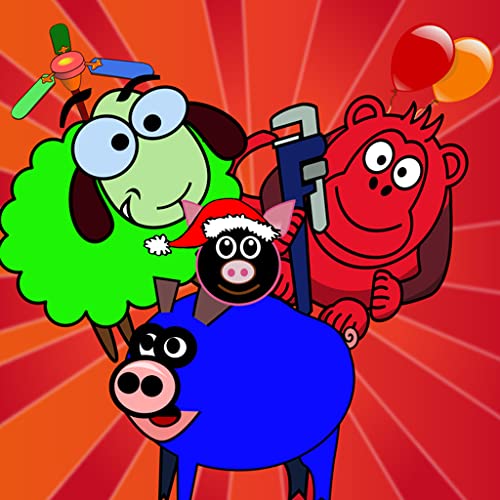 Bad Farm: with Angry Animals ( Monkey, Cow, Sheep, Pigs, Chicken ) (Ad-Free)
