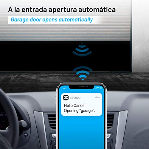 Baintex Easy Parking Basic Apertura de la Puerta del Garaje con Móvil por Bluetooth para 5 Usuarios ¡Líbrate De Los Mandos! Compatible con Todas Las Puerta de Garaje Fácil y Rápido