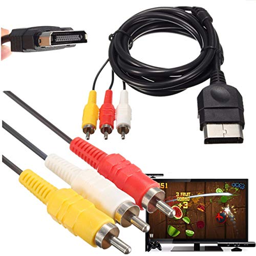 Ballylelly Cable Compuesto de Audio y Video AV de 6 pies Cable RCA para TV o Monitor de definición estándar Xbox Classic 1