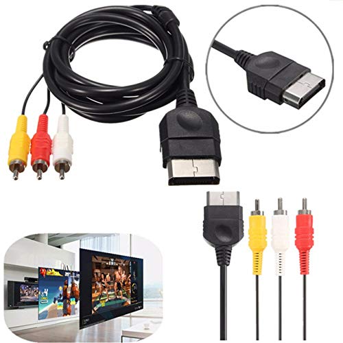 Ballylelly Cable Compuesto de Audio y Video AV de 6 pies Cable RCA para TV o Monitor de definición estándar Xbox Classic 1