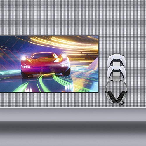 Banane Soporte de pared para mando de videojuegos para PS5, X Box One, NS, Steam, también compatible con gamepad de ordenador (con soporte para colgar, tornillos, llave, cinta adhesiva)