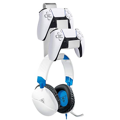 Banane Soporte de pared para mando de videojuegos para PS5, X Box One, NS, Steam, también compatible con gamepad de ordenador (con soporte para colgar, tornillos, llave, cinta adhesiva)