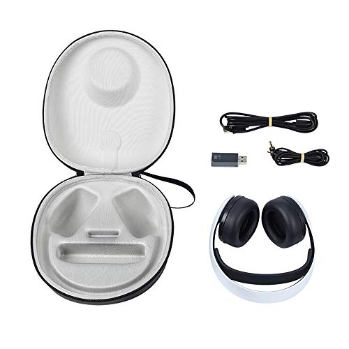 Baomaeyea - Funda de viaje para PlayStation 5 PULSE 3D auriculares inalámbricos, PS 5 Plus 3D bolsa de transporte caja de poliuretano (negro)