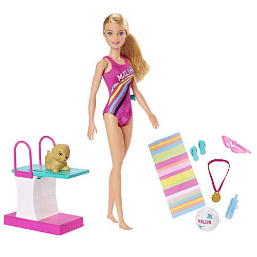 Barbie GHK23 Dreamhouse Adventures Swim ‘n Dive Doll and Accessories