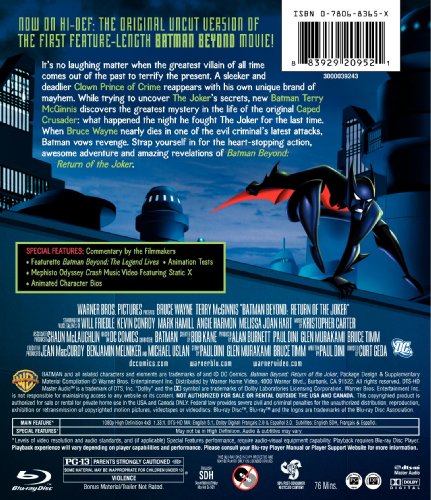 Batman Beyond: Return Of Joker [Edizione: Stati Uniti] [USA] [Blu-ray]