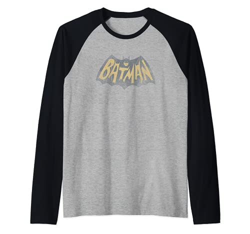 Batman Classic TV Series Show Logo Camiseta Manga Raglan