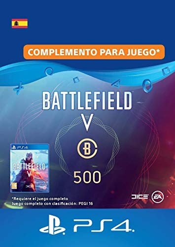 Battlefield V - 500 monedas de Battlefield - PS4 Download Code - ES Account DLC | PS4 Download Code - ES Account