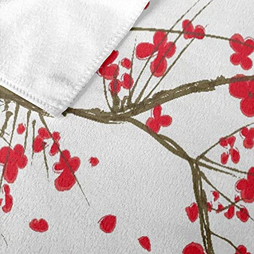 Beach Bath Towel,Nature Sakura Blossom Japanese Cherry Tree Garden Summertime Vintage Cultural Print,Lightweight Beach Blanket Absorbent Quick Dry Cool Pool Beach Swim Towels