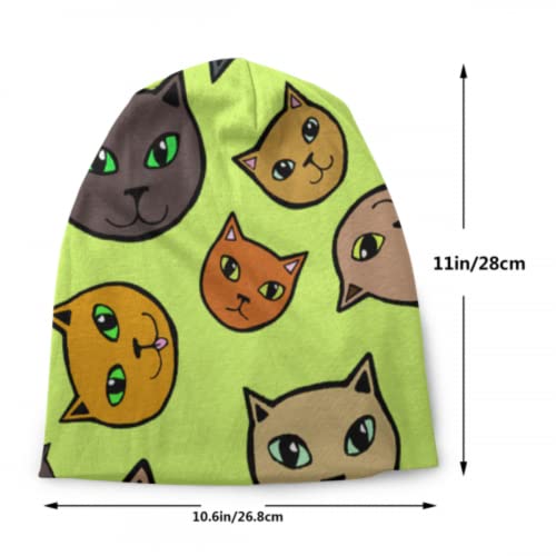 Beautiful Lively Fashion Animal Pet Cat Girls Skull Cap Kids Knitted Cap Skull Cap For Girls Women Skull Caps 3D Printed Adult Comfortbale Soft