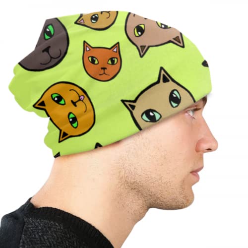 Beautiful Lively Fashion Animal Pet Cat Girls Skull Cap Kids Knitted Cap Skull Cap For Girls Women Skull Caps 3D Printed Adult Comfortbale Soft