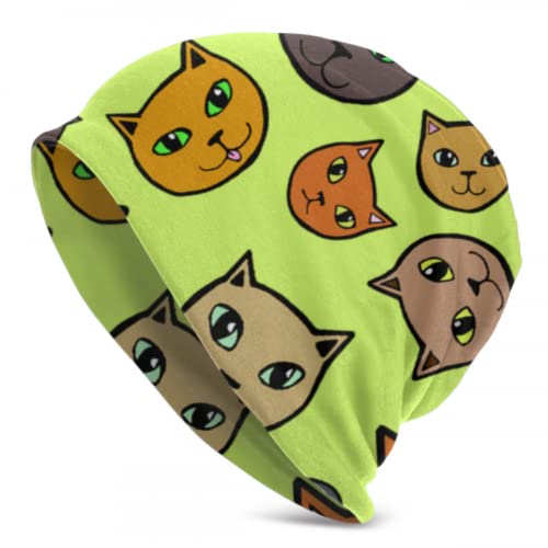 Beautiful Lively Fashion Animal Pet Cat Girls Skull Cap Kids Knitted Cap Skull Cap For Girls Women Skull Caps 3D Printed Adult Comfortbale Soft