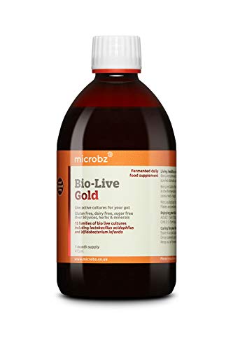Bebida fermentada BIO-LIVE GOLD para restaurar la flora intestinal o microbiota, y fortalecer el sistema inmunológico