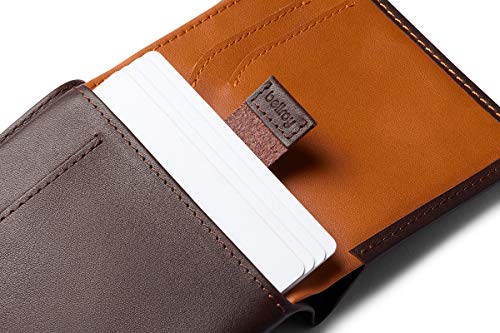 Bellroy Note Sleeve, Cartera de Piel Slim, edición con protección RFID Disponible (Máx. 11 Tarjetas, Efectivo y Monedas) - Java Caramel - RFID