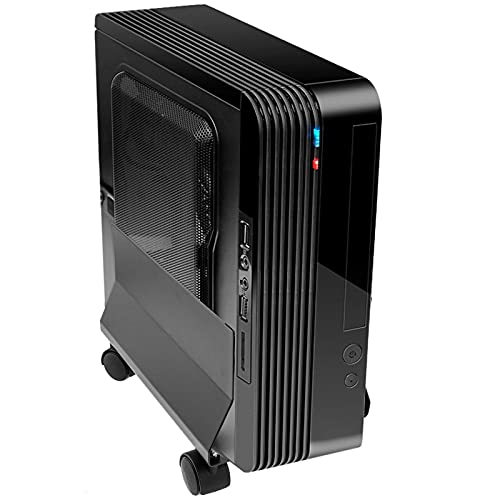 BeMatik - Soporte para Ordenador PC metálico con Ruedas de Color Negro de 95 a 230 mm