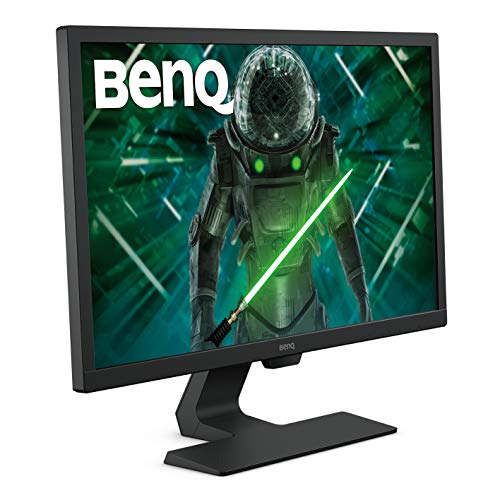 BenQ GL2480 - Monitor Gaming de 24" FullHD (1920x1080, 1ms, 75Hz, HDMI, DVI-D, VGA, Eye-Care, Flicker-free, Low Blue Light, Sensor Brillo Inteligente, antireflejos) - Color Negro