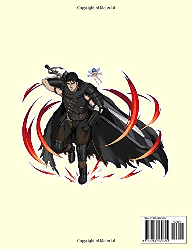 Berserk Color By Number: Leader Of Band of the Hawk Manga Character Color Number Book For Adults Relaxing Gift