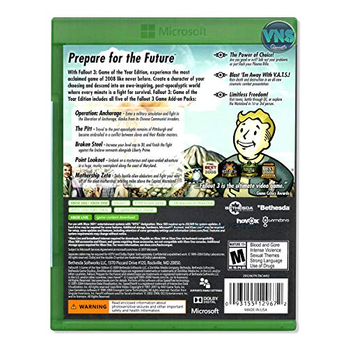 Bethesda Fallout 3 Game of The Year Edition, Xbox360 - Juego (Xbox360)