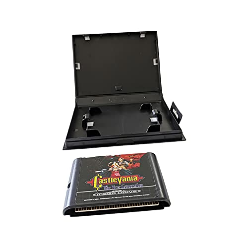 Bewitched ZHANGHANG Castlevania Nueva generación Apta para 16 bits Sega Genesis/Megadrive Cartucho de Videojuegos Consola con Caja de Venta al por Menor ZH (Color : Black)