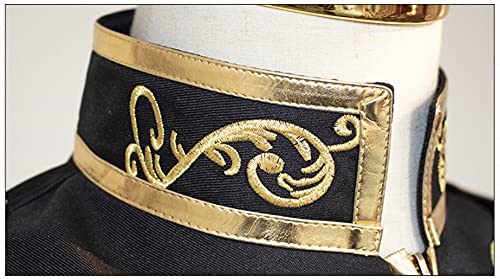 BFBMY Chaquetas de hombre Europeo Americano Medieval Disfraces de Halloween Retro Disfraces Príncipe Traje Bordado Chaquetas (Color: Blanco, Talla M: M)