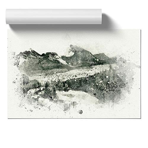 Big Box Art Empire - Póster abstracto (59,4 x 42 cm), diseño de Train Through Canada in Abstracto