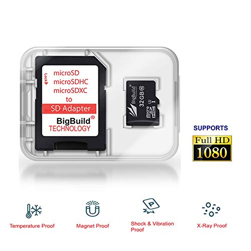 BigBuild Technology Tarjeta de memoria microSD ultrarrápida de 32 GB para Samsung Galaxy Grand Prime SM-G531F móvil, adaptador SD incluido