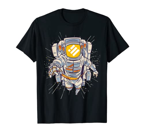 Binance USD Crypto Tee, Binance USD astronauta a Luna Camiseta