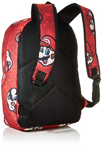 Bioworld - Difuzed Sac À Dos, Mochila Super Mario Sublimacion Unisex Adulto, Rojo (Rouge), 28 cm