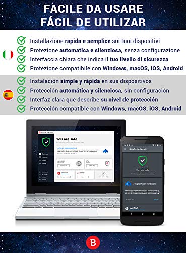 Bitdefender Total Security 2022 | 5 dispositivos | 1 año | PC/MAC | ES