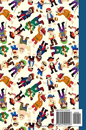 Black Paper Journal: Black Pages Notebook Pirate, Black Paper Lined Journal - Pirate Cover - Small (6x9) - 120 Pages - For Writing with Metallic Gel Pens | by Konstanze Fleischmann