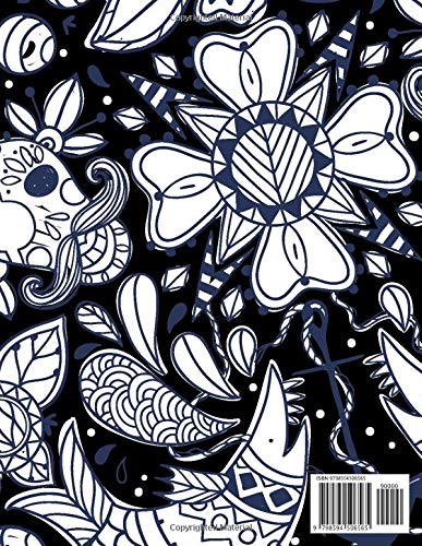 Black Paper Sketchbook for Gel Pens and Pirates and Fishes Themed Blue on Cover: Notebook Diary/Journal with Black Pages for Girls Boys Kids Teens ... Ink / A Great and Original or Add-On Gift