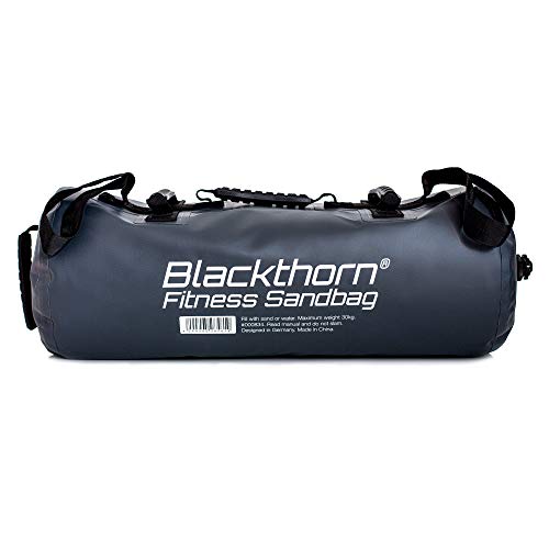 Blackthorn Fitness saco de arena con 6 variantes de asas I puede llenarse individualmente hasta 30 kg I a prueba de fugas y robusto I saco de pesas para el entrenamiento físico
