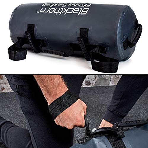 Blackthorn Fitness saco de arena con 6 variantes de asas I puede llenarse individualmente hasta 30 kg I a prueba de fugas y robusto I saco de pesas para el entrenamiento físico