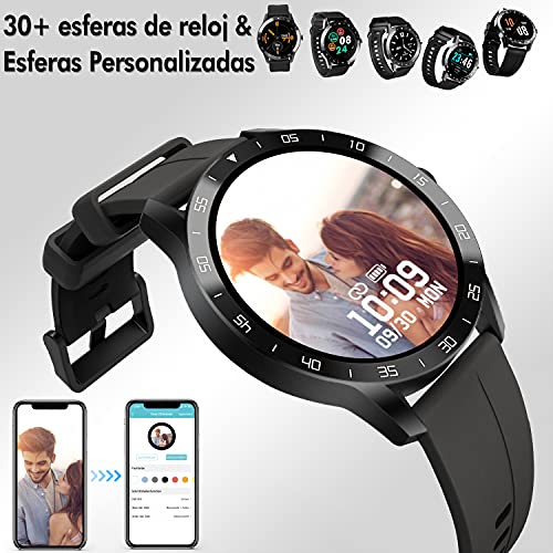 Blackview X1 Smartwatch, Reloj Inteligente Hombre - Esfera de Reloj de DIY, Reloj Deportivo Hombre Pulsometro, Pulsera Actividad Inteligente, Smartwatch Hombre para Android e iOS (Versión Mejorada)