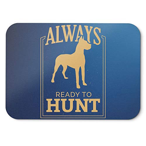 BLAK TEE Dog Hunter Mouse Pad 18 x 22 cm in 3 Colours Blue