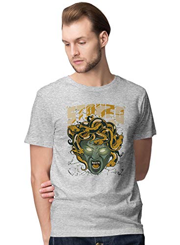 BLAK TEE Hombre Ancient Medusa Stoned by Weed Camiseta L