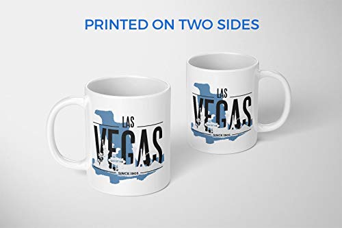 BLAK TEE Las Vegas USA Skyline Porcelain Coffee and Tea Mug 330 ml