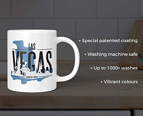 BLAK TEE Las Vegas USA Skyline Porcelain Coffee and Tea Mug 330 ml