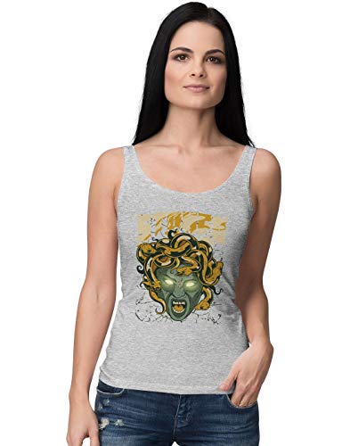 BLAK TEE Mejur Ancient Medusa Stoned by Weed Camiseta Sin Mangas S