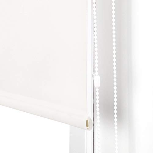 Blindecor Ara Estor enrollable translúcido liso, Blanco roto, 160 x 175 cm, Manual