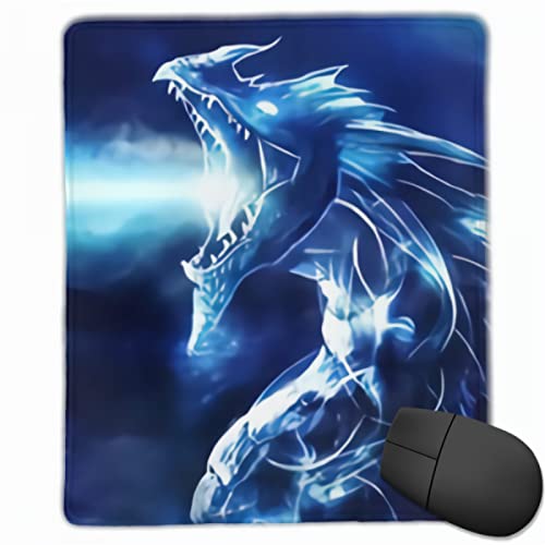 Blue Angry Dragon Firing Mouse Pad Mat Computer PC Laptop Mousepads Gaming Office Home Desk Accesorio Gadget