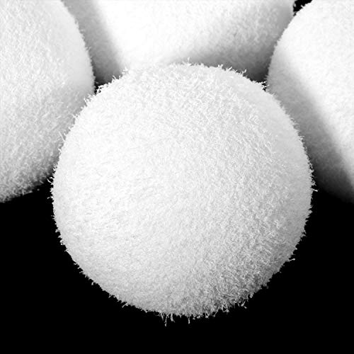 Bola de Eliminación de Escoria Bola de Esponja de Escoria Reutilizable Bola de Esponja de Filtro de Piscina Bola Absorbente de Aceite Lavable para Limpieza de Piscinas Bañeras Spas (4 Piezas)