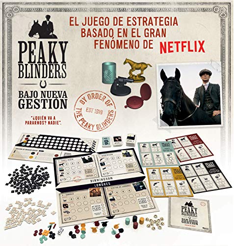 BORRAS - Peaky Blinders. Juego de Mesa de Estrategia. Conviértete en el gánster más temido de Birmingham. a Partir de 14 años. Ref. 18862. Única Versión en Español