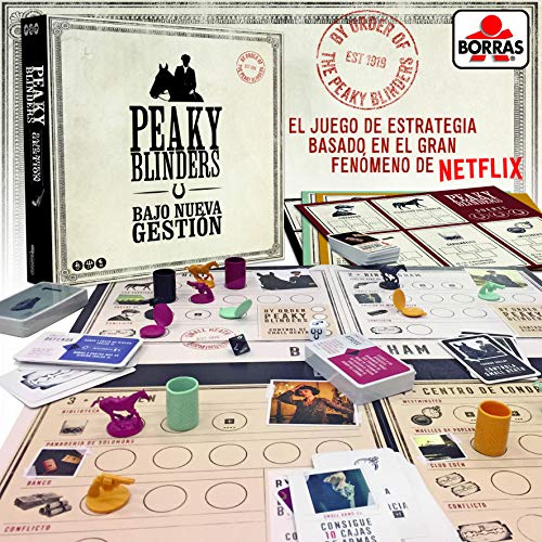 BORRAS - Peaky Blinders. Juego de Mesa de Estrategia. Conviértete en el gánster más temido de Birmingham. a Partir de 14 años. Ref. 18862. Única Versión en Español