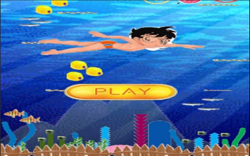 Boy Conan swiming