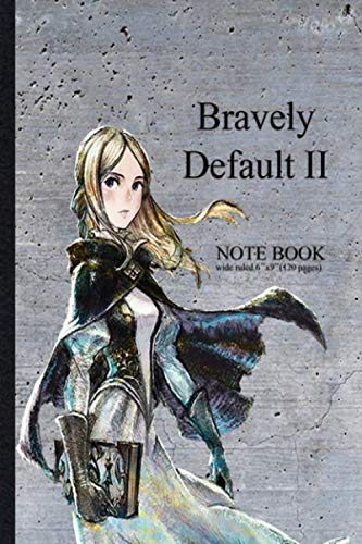 Bravely Default II Notebook: style cover, perfect bound notebook paper for journal taking notes gaming notepad, to-do lists, Work, School, College, ... Teens... (120 pages, lined paper, 6’’x9’’).